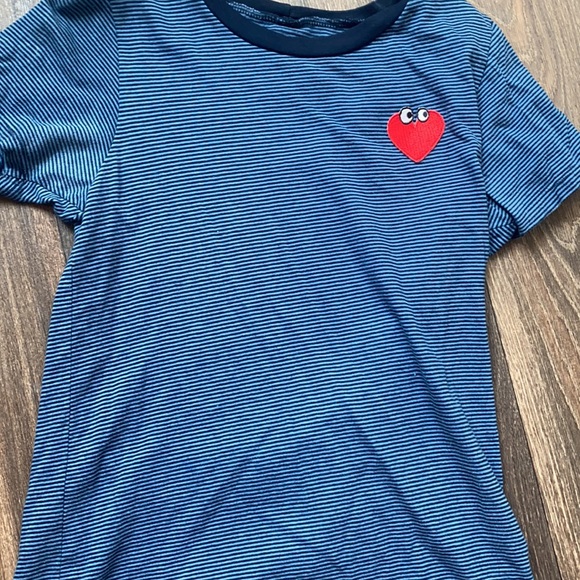 Lauren Moshi Stripped Heart Shirt - Picture 2 of 4